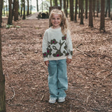 Flower Knit | Chunky Sweater | Linen