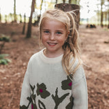 Flower Knit | Chunky Sweater | Linen