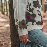 Flower Knit | Chunky Sweater | Linen