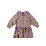 Vivid Flower | Collar Dress | Olive Branch