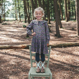 Vivid Flower | Collar Dress | Olive Branch