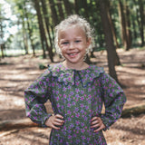 Vivid Flower | Collar Dress | Olive Branch