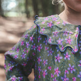 Vivid Flower | Collar Dress | Olive Branch
