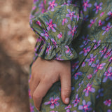 Vivid Flower | Collar Dress | Olive Branch