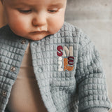 Blocks | Loose Cardigan | Stormy