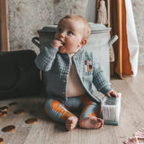Blocks | Loose Cardigan | Stormy