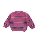 Stripe Knit | Chunky Sweater | PurpleWine