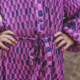 Carré | Blouse Dress | Purple Wine