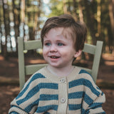 Stripe Knit | Relaxed Cardigan | Multicolor