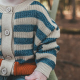 Stripe Knit | Relaxed Cardigan | Multicolor