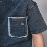 Knitted Denim | Worn Tee | Dark Acid