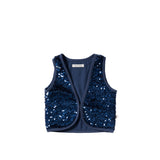 Sequin | Velvet Gilet | Insignia Blue