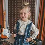 Sequin | Velvet Gilet | Insignia Blue