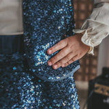 Sequin | Velvet Gilet | Insignia Blue