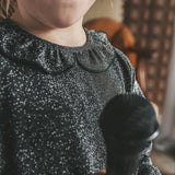 Glitter | Collar Dress | Black
