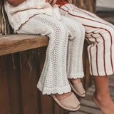 Seashell Knit | Flared Legging | Birch
