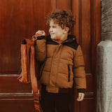 Orlando | Puffer jacket | Leather Brown