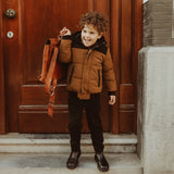 Orlando | Puffer jacket | Leather Brown