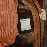 Orlando | Puffer jacket | Leather Brown