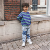Stripe French Knit | Sweater | Bottle Green