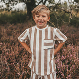 Bold Stripes | Oversized Tee | Stucco