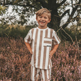 Bold Stripes | Oversized Tee | Stucco