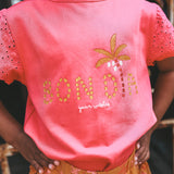 Bon Dia | Broderie Shirt | Sorbet