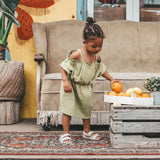 Broderie | Off Shoulder Dress | Sage
