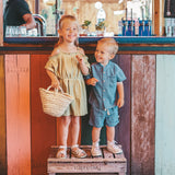 Twill Check | Summer Shorts | Medium Blue