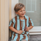 Terry Stripe | Loose Polo | Multicolor