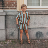 Terry Stripe | Loose Polo | Multicolor