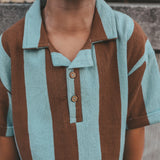 Terry Stripe | Loose Polo | Multicolor