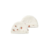 Reversible Beanie | Strawberry | Antique White