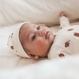 Reversible Beanie | Strawberry | Antique White