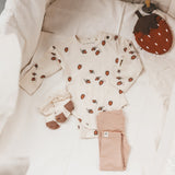 Fitted Romper | Strawberry | Antique White