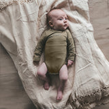 Fitted Romper | Solid | Dried Herb