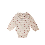 Candy | Ruffle Romper | Oyster Gray