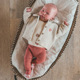 Quilted Jersey | Cardigan | Oyster Gray