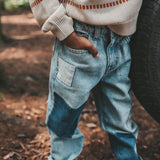 Denim | Patchwork Jeans | Denim Blue