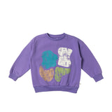 Colorblock | Loose Sweater | Violet