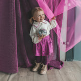Antique Flower | Pocket Skirt | Purple Wine