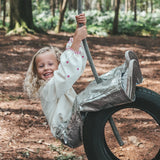 Space | Wide Leg Pants | Silver