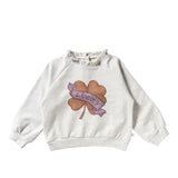 Melange | Ruffle Sweater | Birch