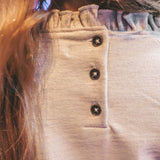Melange | Ruffle Sweater | Birch