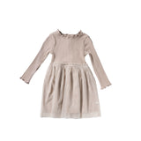 Rib Knit | Tule Dress | Oyster Gray