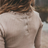 Rib Knit | Tule Dress | Oyster Gray