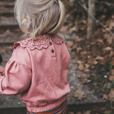 French Knit | Crochet Sweater | Ash Rose