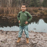 How You Doin' | Oversized Cuffed Longsleeve | Bronze Green