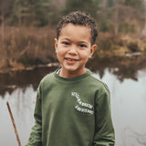 How You Doin' | Oversized Cuffed Longsleeve | Bronze Green