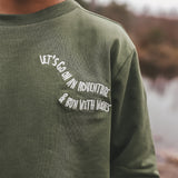 How You Doin' | Oversized Cuffed Longsleeve | Bronze Green